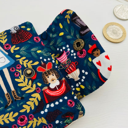 Alice in Wonderland mini bifold wallet