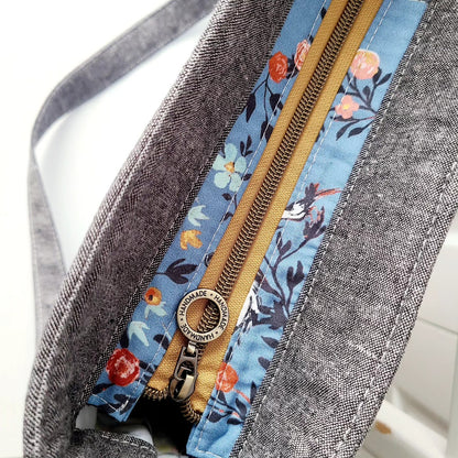 Sky Blue Peacock Shoulder Bag