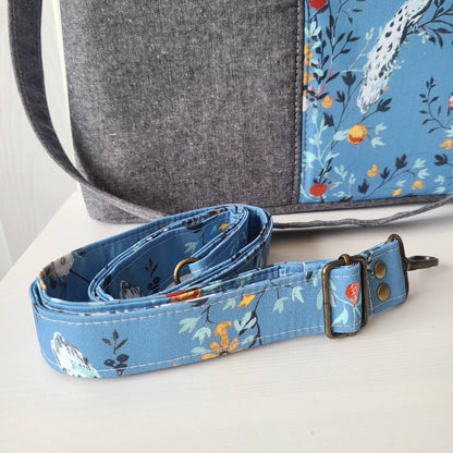 Sky Blue Peacock Shoulder Bag