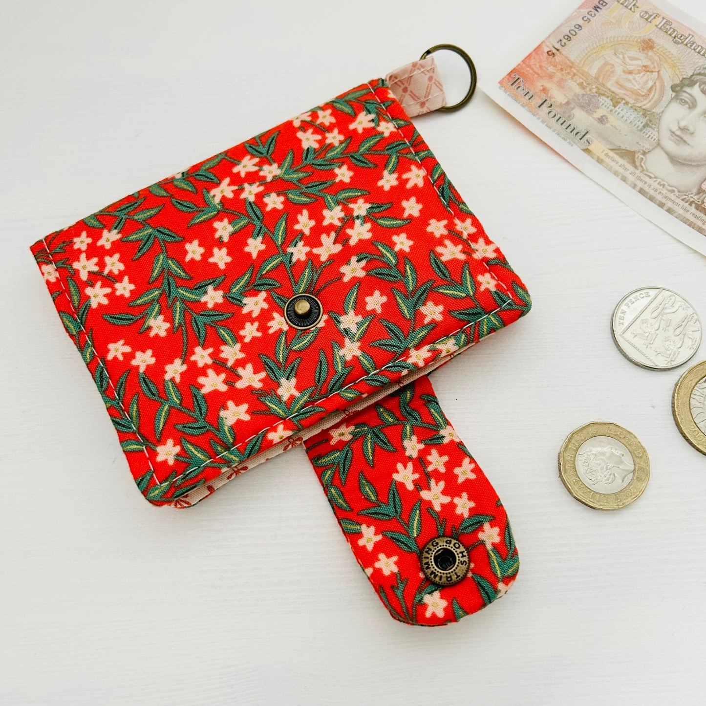 Red bramble small card and coin purse