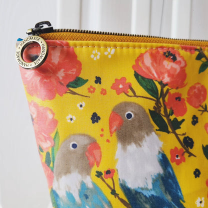 Love Birds Toiletry bag set - turquoise