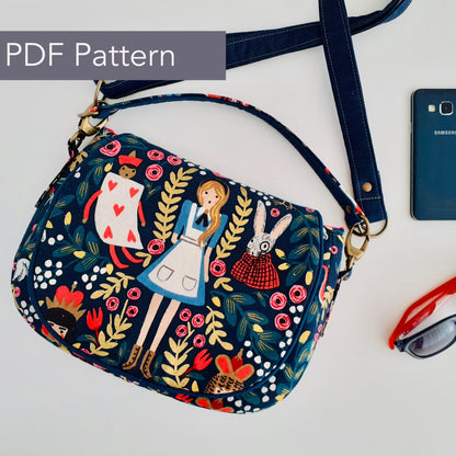 Serena Saddle Bag PDF digital sewing pattern